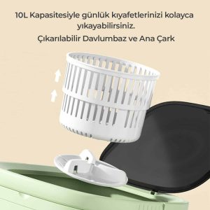 robo katlanir camasir makinesi 10 litre
