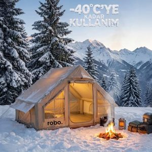 robo 6 Kişilik 4 Mevsim Şişme Kamp Çadırı