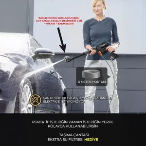 robo Turbo 1 sarjli 70 Bar basincli yiikama tabancasi 12