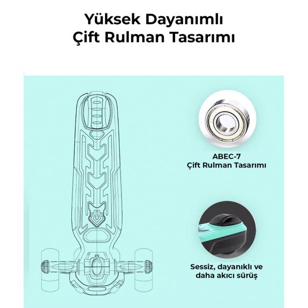 robo 3 tekerlekli elektrikli cocuk scooter 10