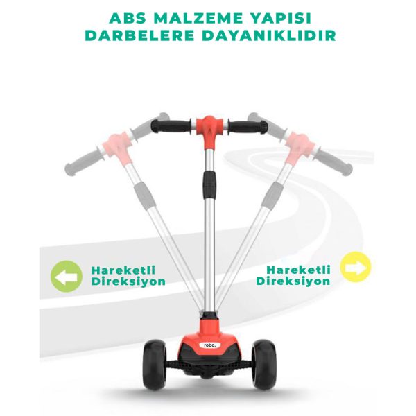 robo 3 tekerlekli elektrikli cocuk scooter 2