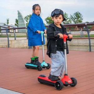 robo 3 tekerlekli elektrikli cocuk scooter 5