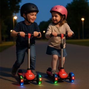 robo 3 tekerlekli elektrikli cocuk scooter 7