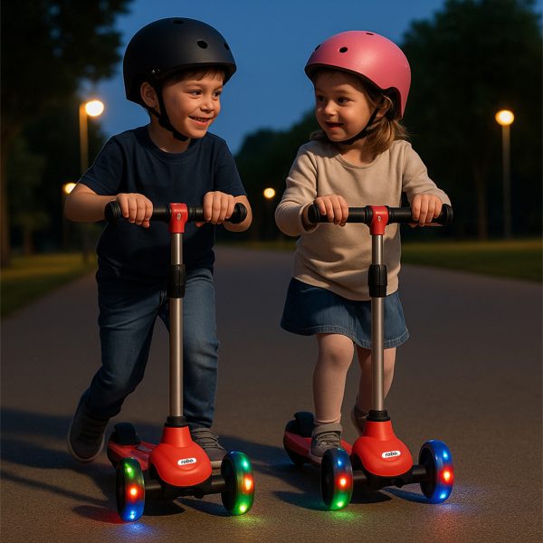 robo 3 tekerlekli elektrikli cocuk scooter 7
