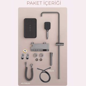 robo dijital led gostergeli piyano tuslu termostatik banyo batarya dus sistemi bakir ve pirinc ic govde 8 3