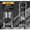 robo Paslanmaz Çelik Katlanır Merdiven 3.9 Metre