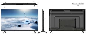 robo 58 inç 147 Ekran 4K Ultra HD Uydu Alıcılı Smart QLED Google TV Televizyon