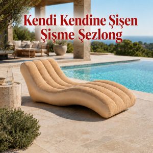 robo Dahili Pompalı Kendi Kendine Şişen Şişme Şezlong