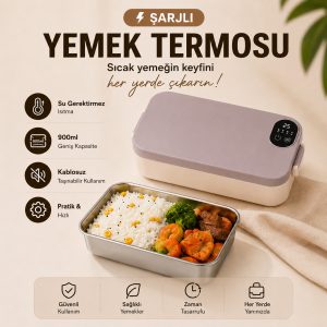 robo Şarjlı Yemek Termosu