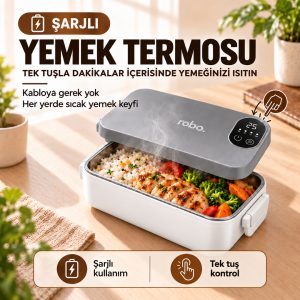 robo Şarjlı Yemek Termosu